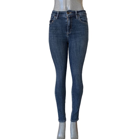 Lucky Brand 'Brigdette Skinny' Womens Jeans Tag 0 Blue Mid-Rise W25xL27 Denim - Picture 8 of 13